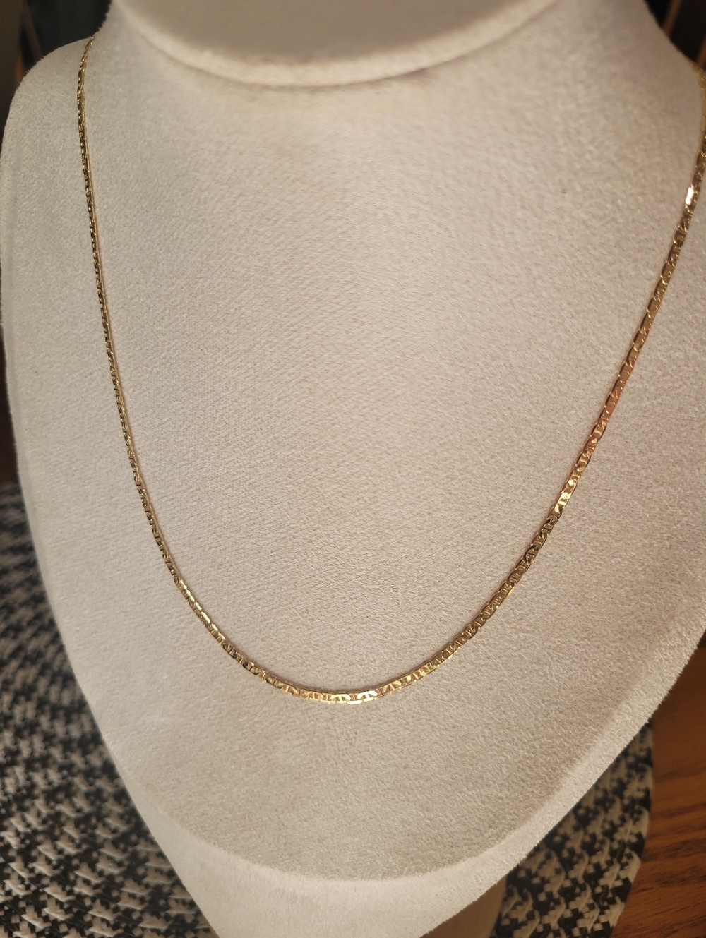 18k Gold FILLED (Stamped) 18 inch Flat/gucci Mariner Chain